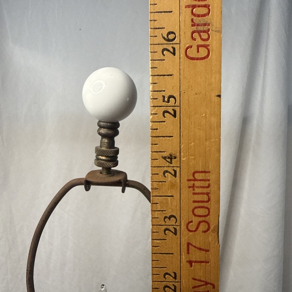 2 VTG Toyo Blanc de Chine Lamp Dual Light MCM Reticulated Ginger Jar Hollywood - Picture 12 of 16